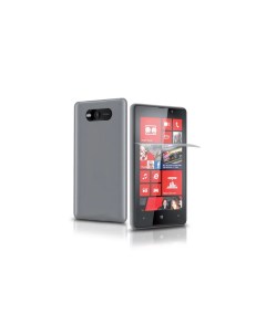 Чехол защитная пленка для Nokia Lumia 820 без рисунка прозрачный Sbs