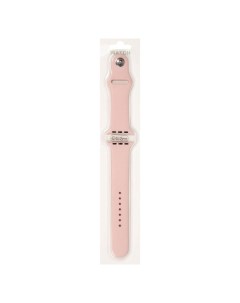 Ремешок для Apple Watch 42 44мм песочно розовый на кнопке Rocknparts