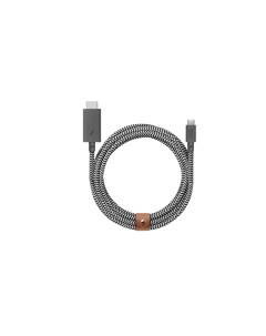 Мультимедийный кабель USB Type C HDMI 3 м зебра Native union