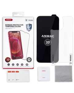 Защитное стекло IPhone 14 Pro Max 3D черное усиленное Anmac