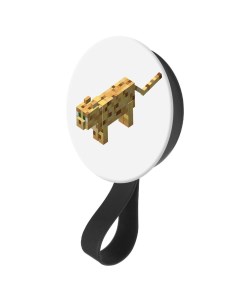 Кольцо держатель с зеркалом для телефона Minecraft Оцелот Krutoff