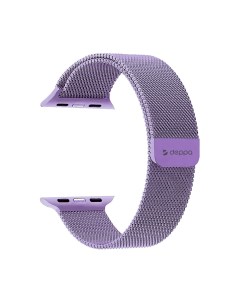 Ремешок Band Mesh для Apple Watch 42 44 mm Stainless Steel Lavender Deppa