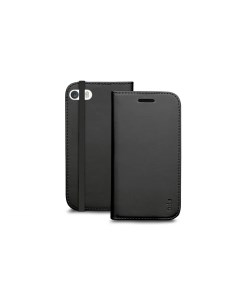 Чехол книжка для Iphone 5С черный с карманом для пластиковых карт Sbs