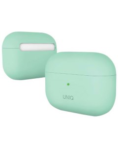 Чехол Lino Hybrid Liquid Silicon для AirPods Pro Green Uniq