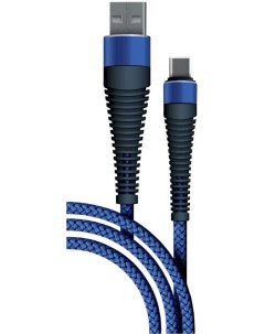 Кабель Fishbone USB Type C m USB A m 1м синий 38505 Borasco