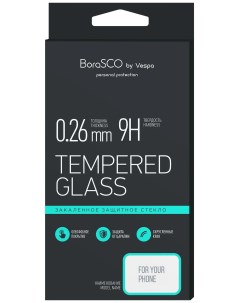 Защитное стекло для смартфона BoraSCO Full Cover Full Glue для Vivo Y19 чёрный Vespa