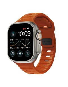 Ремешок Sport Band для Apple Watch 49 45 44 42 мм NM00736685 ультра оранжевый Nomad
