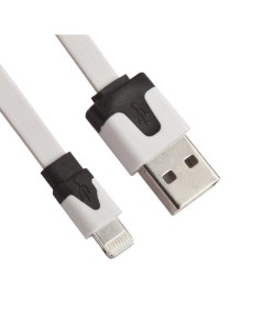 USB кабель LP для Apple iPhone iPad Lightning 8 pin плоский узкий белый европакет Liberty project