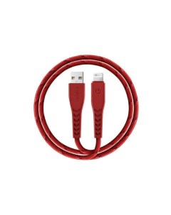 Кабель NyloFlex USB Lightning MFI 3А 1 5 м цвет Красный CBL NF RED150 Energea