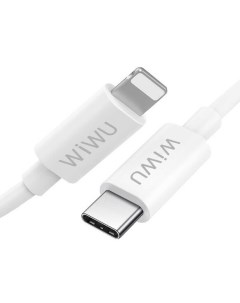 Кабель USB C к кабелю Lightning G90 1 м белый Wiwu
