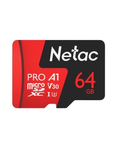 Карта памяти P500 Extreme Pro microSD 64GB NT02P500PRO 064G S Netac