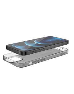 Чехол силиконовый для Apple iPhone 14 Light series черный полупрозрачный Hoco