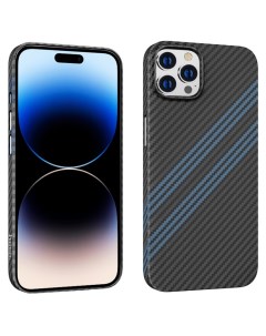 Накладка Gave slim protective case для iPhone 14 Pro Max черно синяя Hoco