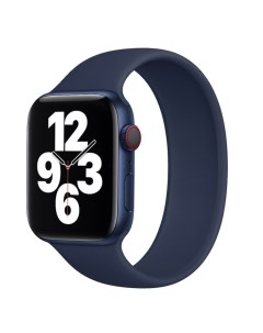 Ремешок для Apple Watch 42 44 mm Sport Band размер S 150 мм темно синий Promise mobile