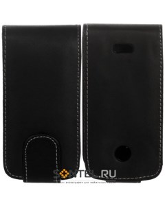 Чехол книжка для Samsung S5620 черный Clever case