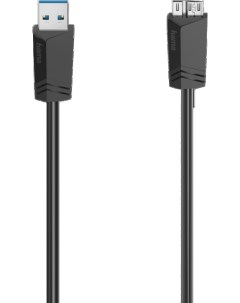 Кабель microUSB USB 3 0 1 5м H 200627 круглый черный Hama