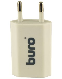 Сетевое зарядное устройство TJ 164W 1xUSB 1 A white Buro