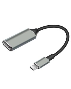 Адаптер USB Type C HDMI M F 0 12м Grey Red line