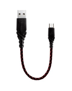 Кабель NyloGlitz Micro USB 18 см цвет Красный CBL NGAM RED018 Energea