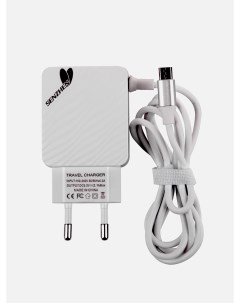 Сетевое зарядное устройство TC30 2 USB со встроенным кабелем micro USB белый Senzhen