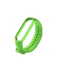 Ремешок силиконовый для фитнес браслета Xiaomi Mi Band 3 4 зеленый Aks-guard
