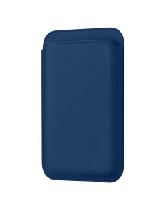 Картхолдер Magnet Wallet для Apple iPhone с MagSafe тёмно синий Vlp