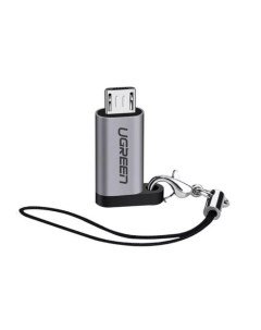 Адаптер US282 50590 USB C Female to Micro USB Male Adapter серый Ugreen