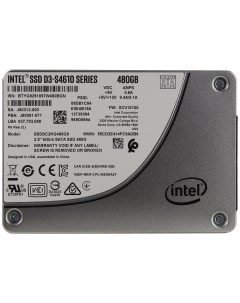 SSD накопитель D3 S4610 2 5 480 ГБ SSDSC2KG480G801 Intel