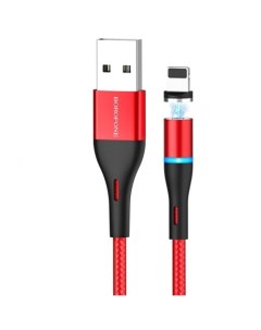 Магнитный кабель BU16 1 2 метр USB to Lightning 2 4A красный Borofone