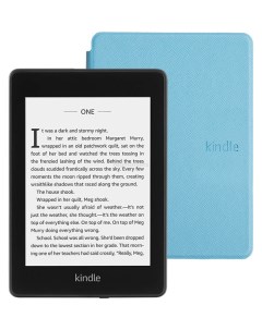 Электронная книга Kindle PaperWhite 2018 8Gb SO Twilight Blue с обложкой Light Blue Amazon