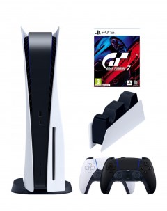 Игровая приставка PlayStation 5 3 ревизия 2 й геймпад черный зарядное Gran Turismo Sony