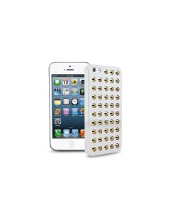 Чехол для Iphone 5 белый с позолоченными шипами Sbs