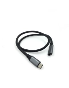 Кабель USB Type c удлинитель 0 5 м черный Mobicent