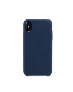 Чехол накладка Cover Case для Apple iPhone X синий иск кожа CR00023 Dyp