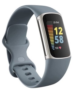Фитнес браслет Charge 5 серебристый голубой Fitbit