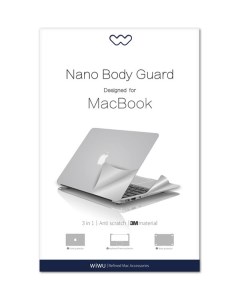 Защитная пленка для MacBook Pro 15 Retina Silver Wiwu