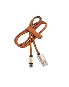 Кабель USB Type C 2A 1m Brown Leather 18 1897 Rexant