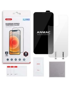 Защитное стекло iphone 13 13 Pro пленка назад 3D черный Anmac