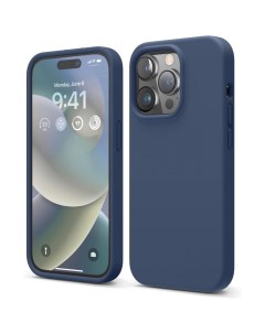 Чехол Soft silicone для iPhone 14 Pro Синий Elago