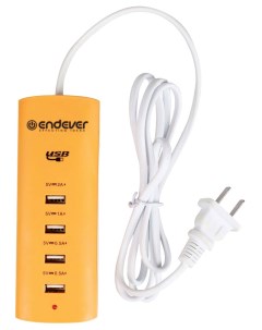 Сетевое зарядное устройство MasterCharger 200 4xUSB 5 A orange Endever