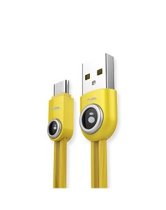 Data кабель USB Lemen RC 101a Type C желтый 100см Remax