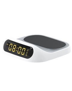 Цифровые часы с беспроводной зарядкой RCW 22 Clock Wireless Charging Белый Recci