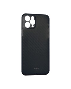 Чехол iPhone 12 Pro Carbon Air Carbon черный K-doo