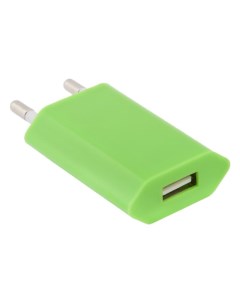 Сетевое зарядное устройство LP с USB выходом 1А зеленый европакет Liberty project