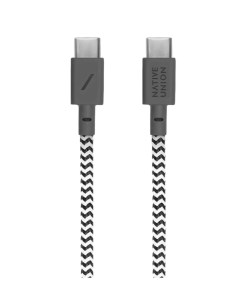 Кабель USB Type C USB Type C 60W 1 2 м зебра Native union