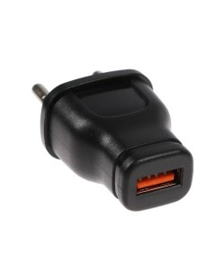Сетевое зарядное устройство LPA 18 USB 1 А чёрное Luazon