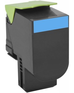 Картридж для лазерного принтера 80C8HCE голубой оригинальный Lexmark