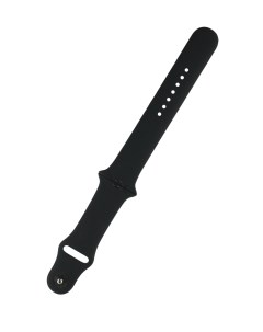 Ремешок силиконовый для Apple Watch 42мм 44мм 45мм размер M L черный Zibelino