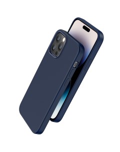 Чехол накладка Pure для iPhone 14 Pro Max синяя Hoco