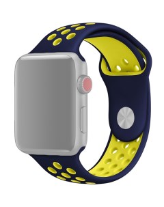 Ремешок APWTSIH42 39 для Apple Watch 1 6 SE 42 44 мм Темно синий Желтый Innozone